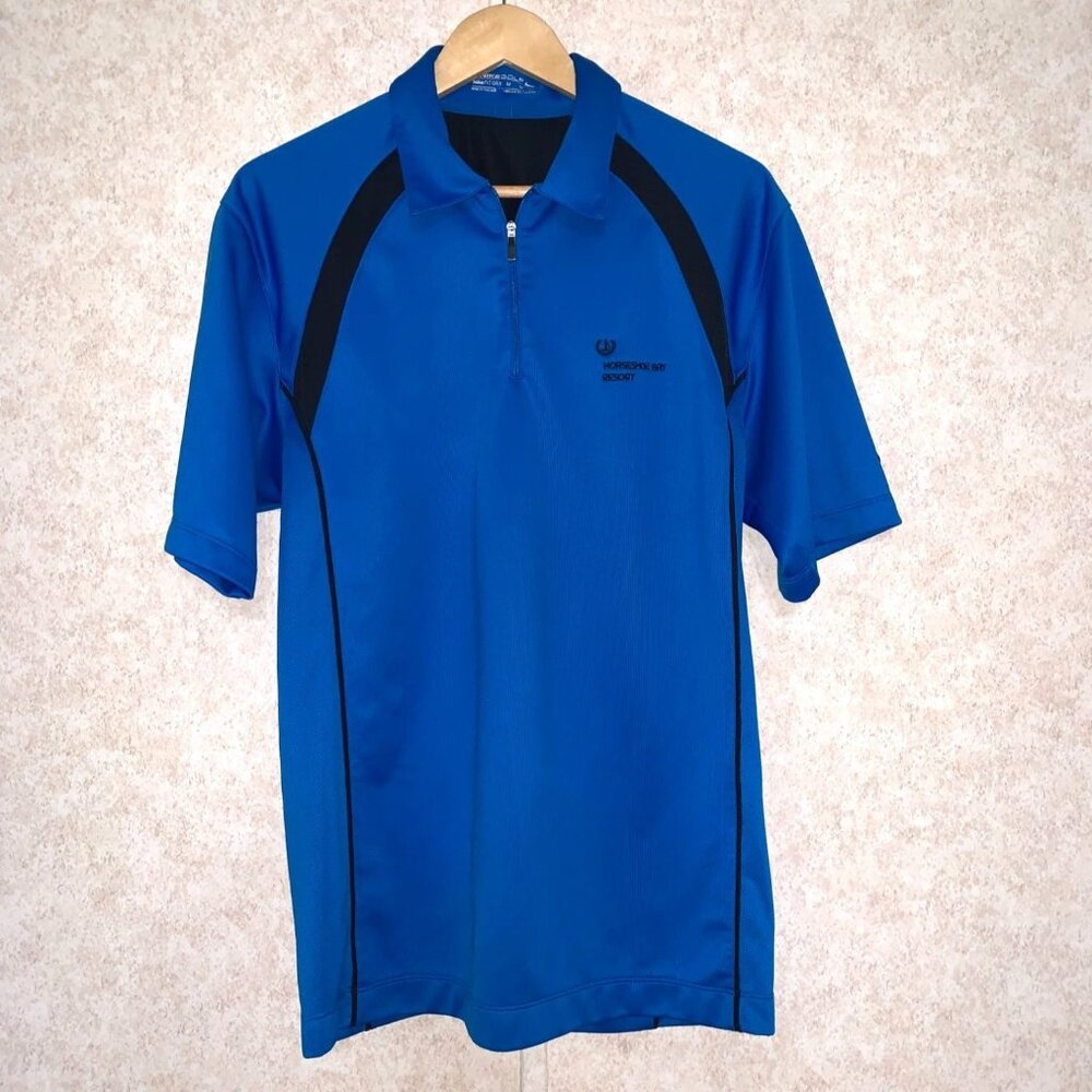Nike Golf Nike Fit Dry Size Medium Horseshoe Bay Resort Zip Collared‎